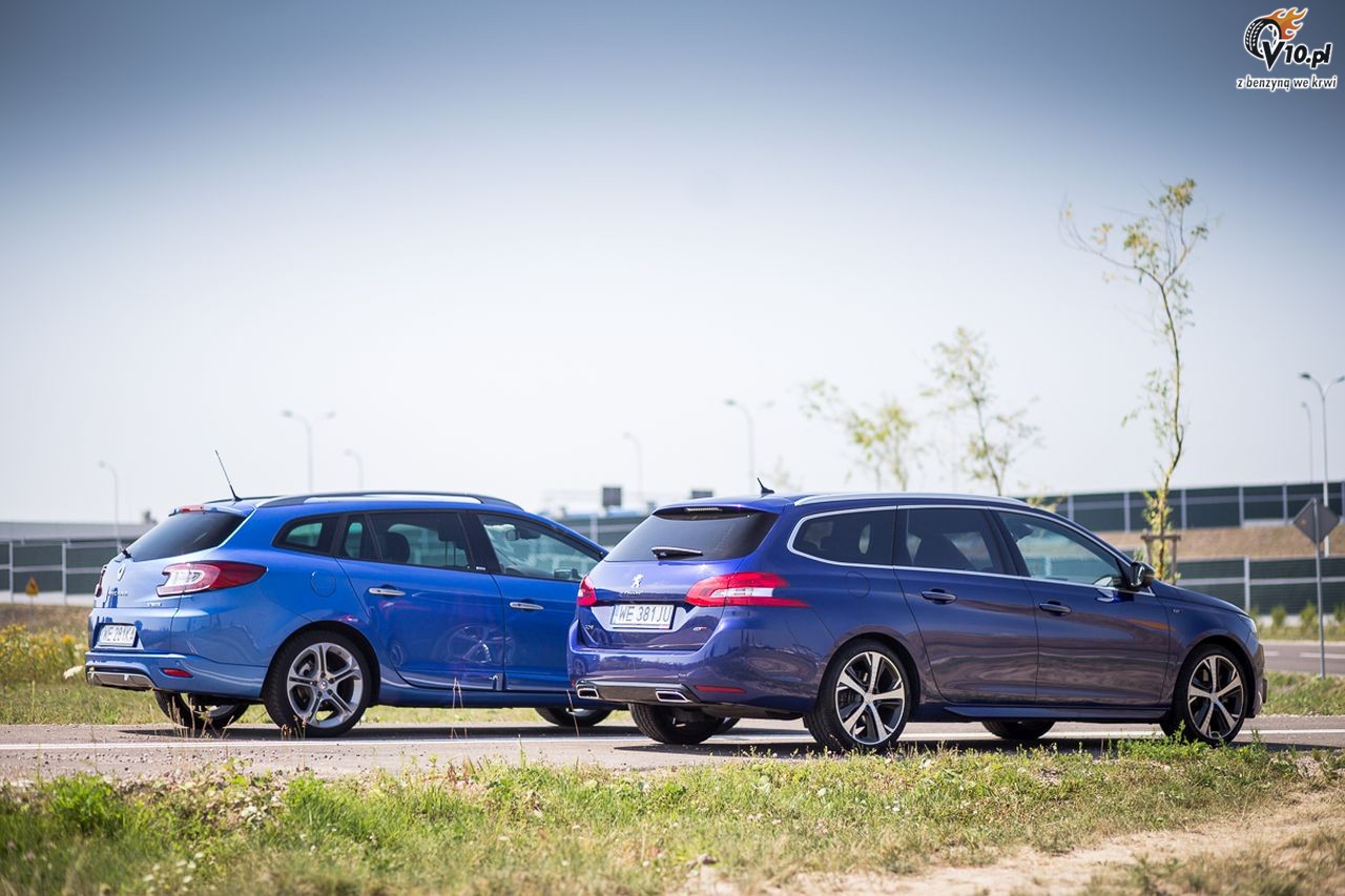 Renault Megane Grandtour GT vs Peugeot 308 SW GT - Wycig TGV - nasze porwnanie