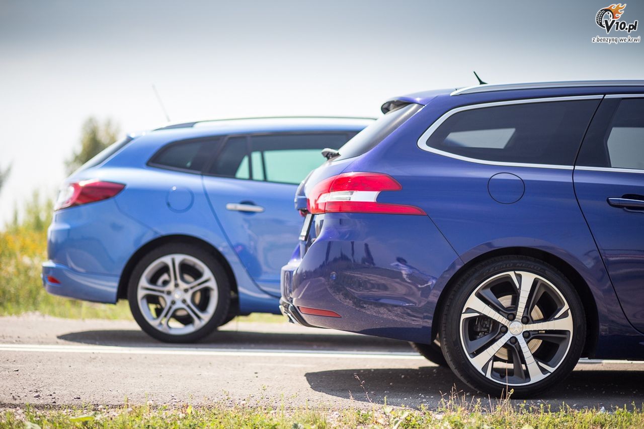 Renault Megane Grandtour GT vs Peugeot 308 SW GT - Wycig TGV - nasze porwnanie