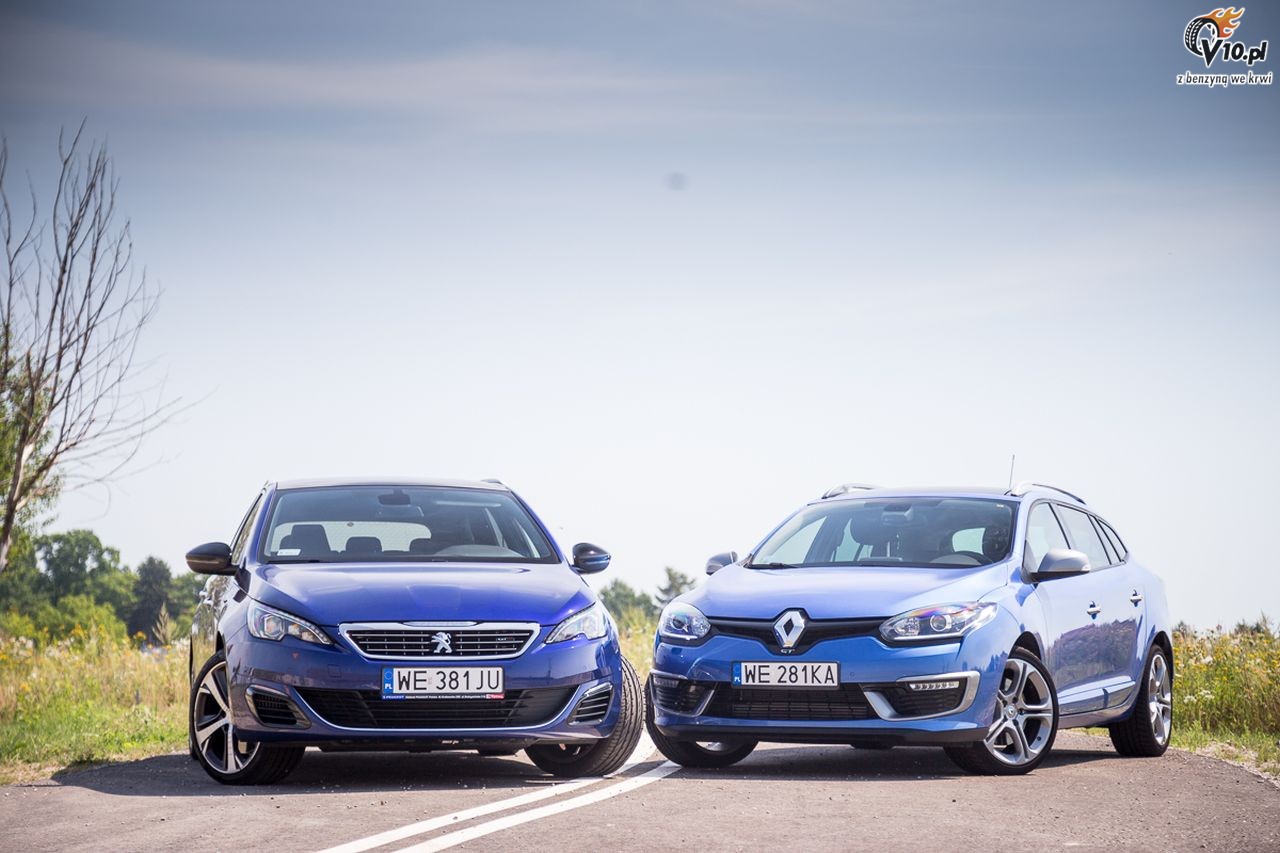 Renault Megane Grandtour GT vs Peugeot 308 SW GT - Wycig TGV - nasze porwnanie