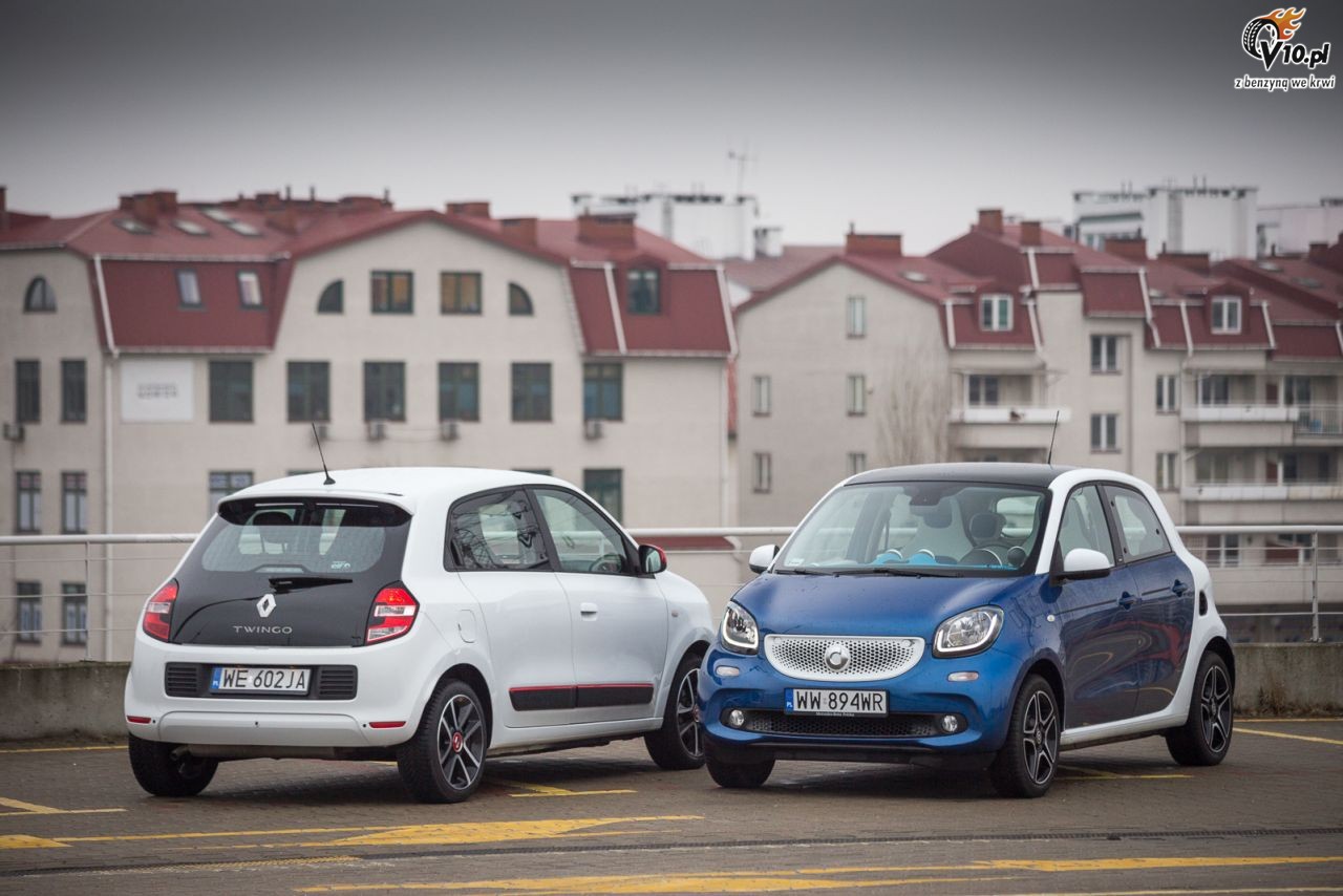 Renault Twingo vs Smart ForFour - test