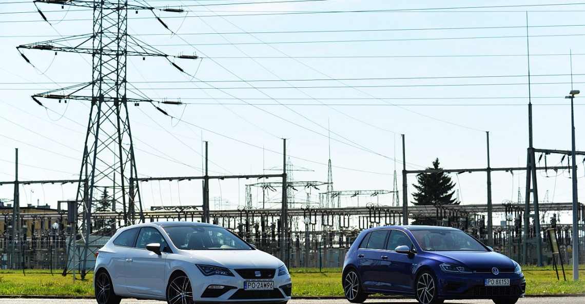 VW Golf R vs. Seat Leon Cupra - test