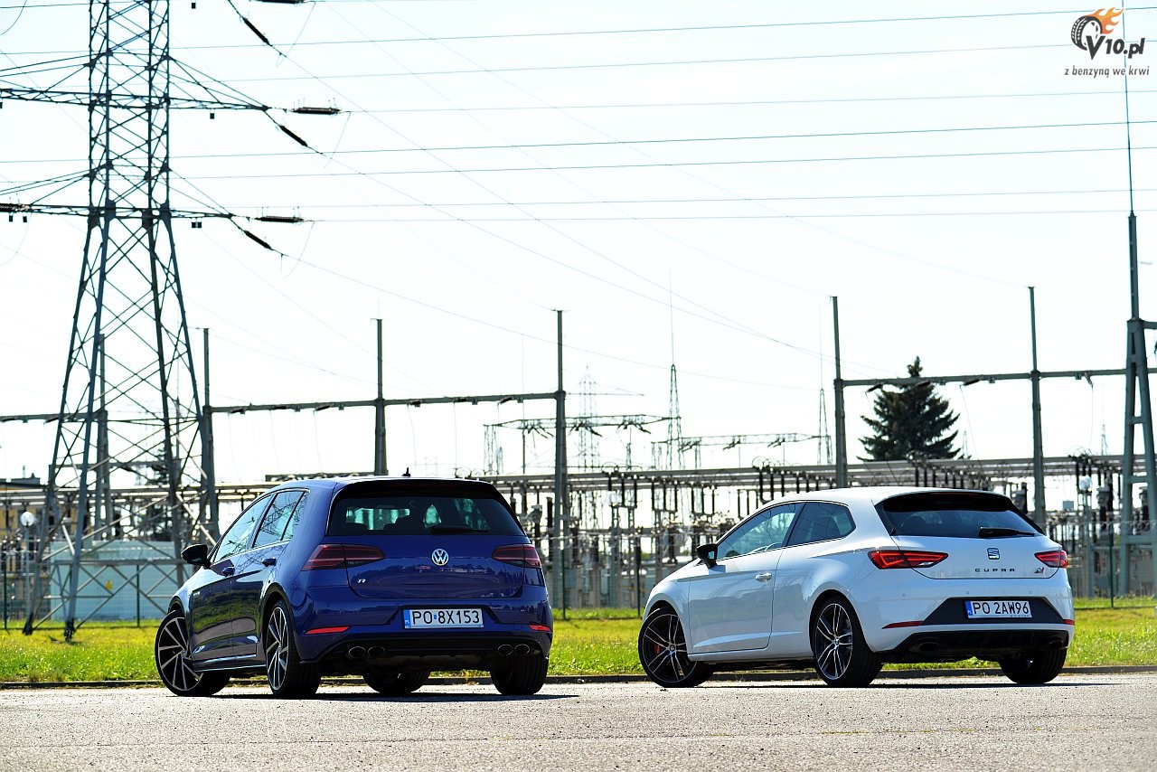 VW Golf R vs. Seat Leon Cupra - test