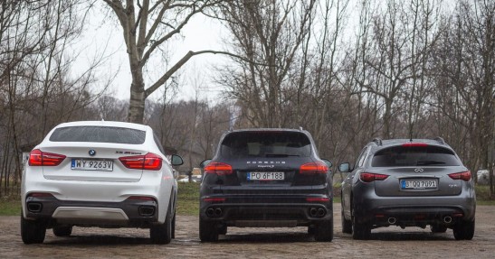 Suvy Z Naciskiem Na S Nasze Porownanie Porsche Cayenne Bmw X6 I Infiniti Qx70 V10 Pl Mobile