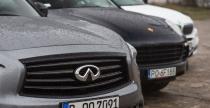 Porsche Cayenne, BMW X6 i Infiniti QX70