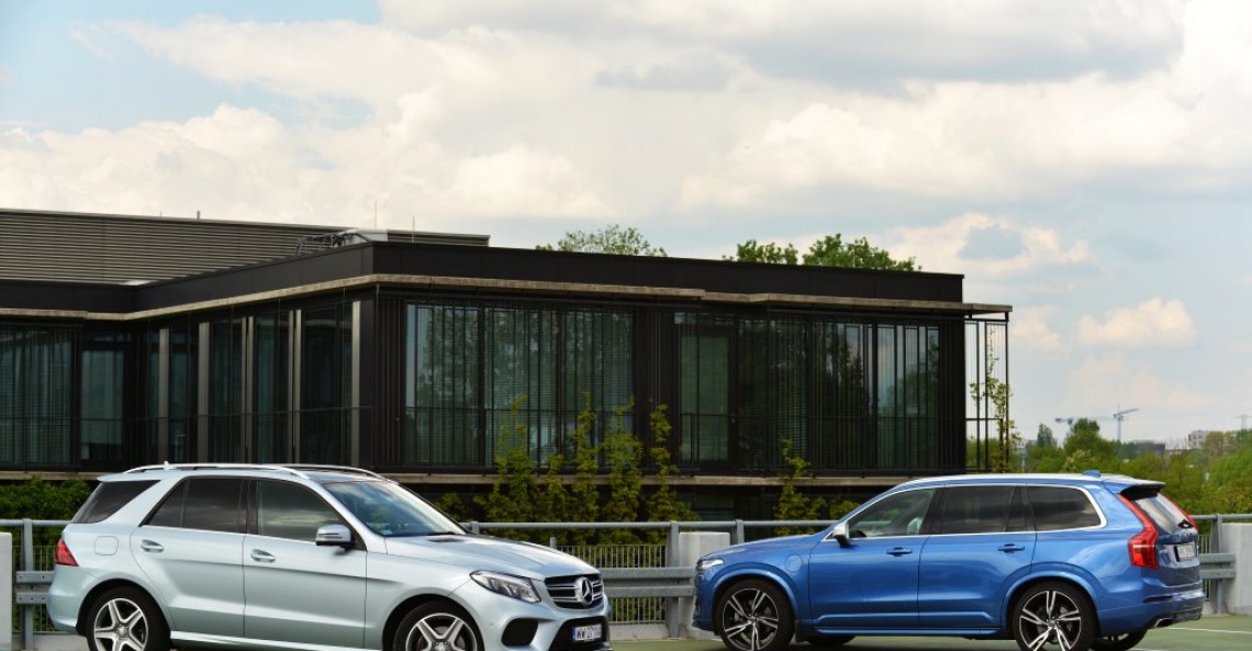 Volvo XC90 D5 vs. Mercedes GLE 350d - test
