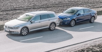 Volkswagen Passat Variant vs Ford Mondeo liftback - Walka o...