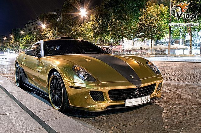 Ferrari 599 GTB tuning Hamann pokryte zotem