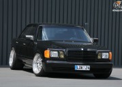 Mercedes klasy S W126 tuning old school Inden Design