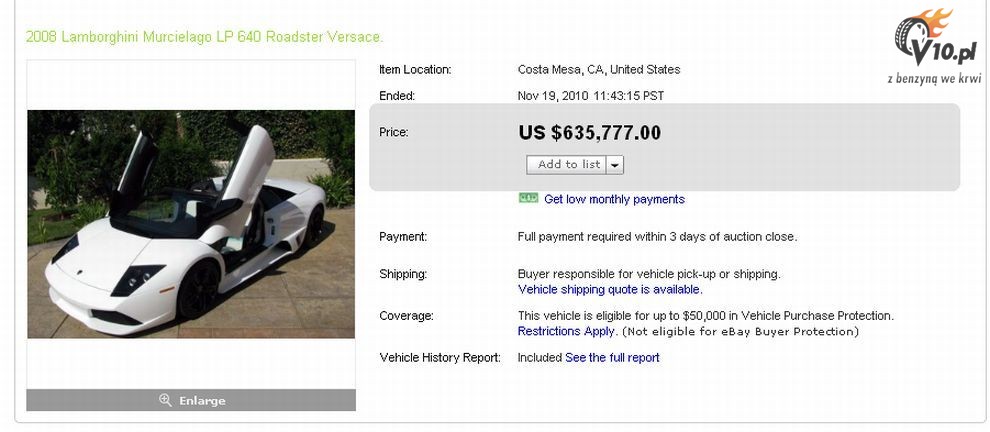 Lamborghini Murcielago LP640 Roadster Versace