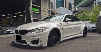 BMW M4 po tuningu w Liberty Walk- musi być nisko i szeroko