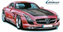 Nowy Mercedes SLS AMG Gullwing tuning Lorinser - teaser