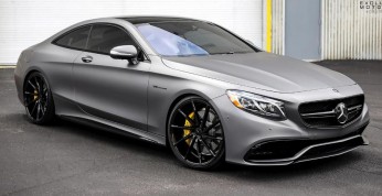 Piękny Mercedes S63 AMG Coupe z felgami Vossen