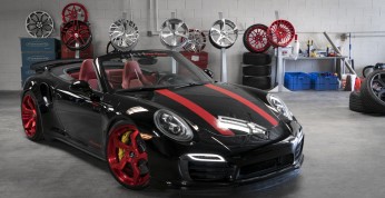 Porsche 911 Turbo S Cabrio ubrane w felgi Forgiato