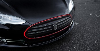 Tesla Model S z dodatkami z włókna węglowego