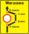 F-8, Objazd w zwizku z zamkniciem drogi