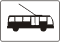 T-23g, Tabliczka wskazujca, e znak dotyczy trolejbusw